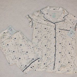 NWT Tommy John Women's "Starry Sleep" Pajama Set - White S/SMALL